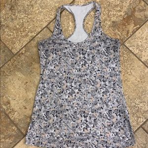 Gray/tan Lululemon tank size 12
